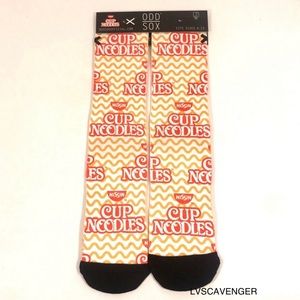 Odd Sox “Cup of Noodles” Crew Socks Sizes 6-13!